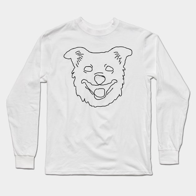 Dog Face Long Sleeve T-Shirt by NomiCrafts